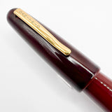 Danitrio Tami-Nuri Red  Urushi  Hand Painted Lacqueron Mikado Over-Sized Fountain Pen  - Fine 18kt Gold Nib
