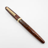 Early Nakaya Briarwood Fountain Pen - Fine 14kt Gold Elastic Nib