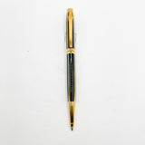 Elysee Parthenon Elegant Classique Black & Charcoal Lacquered Striped Ballpoint Pen