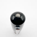 Delta #366 Fountain Pen - Black Cap/Orange Barrel -  Medium 18kt Gold Nib