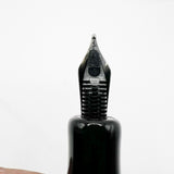 Delta #366 Fountain Pen - Black Cap/Orange Barrel -  Medium 18kt Gold Nib
