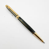 Elysee Parthenon Elegant Classique Black & Charcoal Lacquered Striped Ballpoint Pen