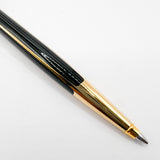 Elysee Parthenon Elegant Classique Black & Charcoal Lacquered Striped Ballpoint Pen