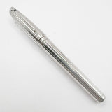 S. T. Dupont Orpheo (Largest Size) Palladium Plated Fountain Pen -  Fine 18kt Gold Nib