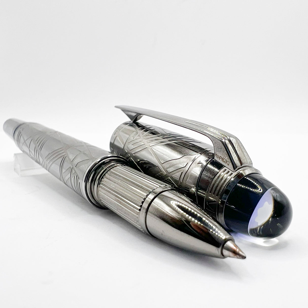 Montblanc Starwalker Space Blue Metal Fineliner/Rollerball
