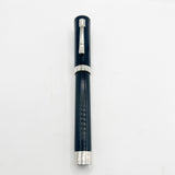 Graf von Faber Castell Intuition Fountain Pen - Black Smooth Resin  Cap/Black Fluted Resin Barrel - Fine 18kt Gold Nib
