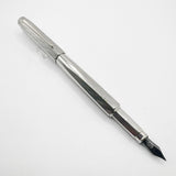 Caran D'ache RNX.316 Lazer Engraved Stainless Steel Fountain Pen -  PVD Blackened Stainless Steel Fine Nib