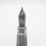 Caran D'ache RNX.316 Lazer Engraved Stainless Steel Fountain Pen -  PVD Blackened Stainless Steel Fine Nib