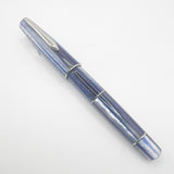 Stipula Duetto Pacific Blue Fountain Pen -  Fine 18kt Gold Nib