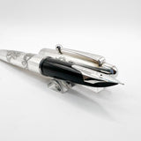 Pilot Sterling Silver Dragon Fountain Pen - Medium 18kt Gold Nib