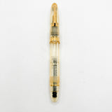 OMAS Ogiva Transparent Fluted Demonstrator Fountain Pen -  Broad 18kt Gold Nib