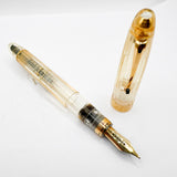 OMAS Ogiva Transparent Fluted Demonstrator Fountain Pen -  Broad 18kt Gold Nib
