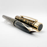 Sheaffer Full Size Targa  Lacque Filigree Pattern Fountain Pen - Medium 14kt Gold Nib