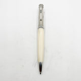 Montegrappa Memoria Striped Sterling Silver Cap Ivory Resin Mechanical  Pencil 0.7mm