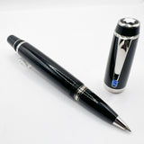 Montblanc Boheme Black Resin Rollerball - Blue Stone in Clip