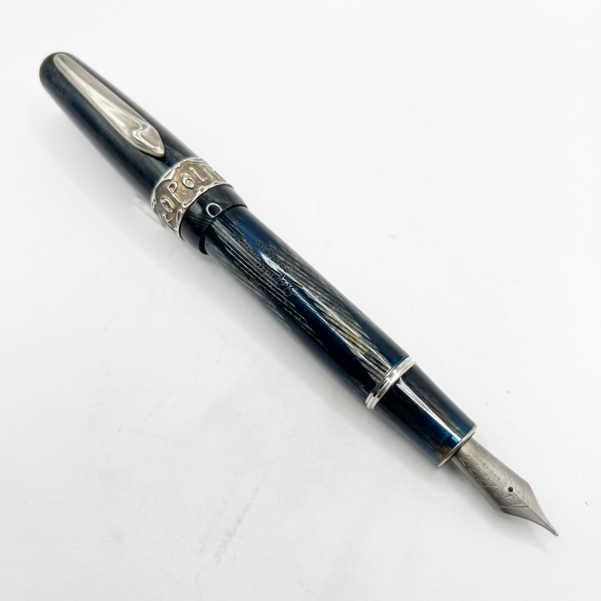 Stipula Metropolitain Magnificent Celluloid Limited Edition Fountain Pen for Point Plume, Renown Parisian Pen Dealer - Flexible Fine T-Flex Titanio Nib - Only 110 Pens Produced!
