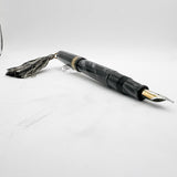 OMAS Princess Paragon Extra Platinum Celluloid Fountain Pen with Tassel -  Medium 18kt Gold Nib