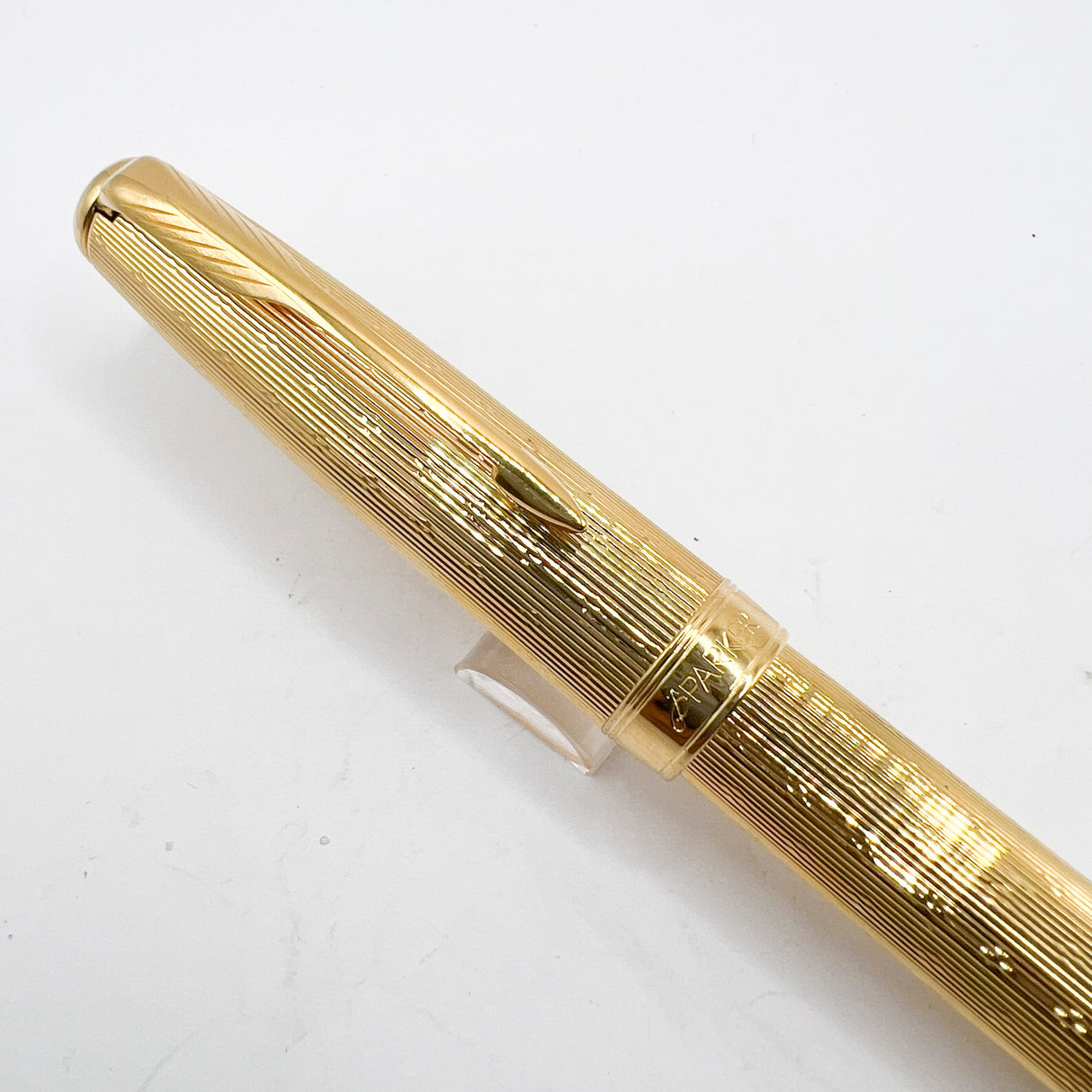 Parker Sonnet Gold-Plated Chiseled Fountain Pen -  Medium 18kt Gold Nib