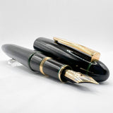 Platinum Izumo Urushi Oversized Fountain Pen - Sora (Dark Green) -  Fine 18kt Gold Nib