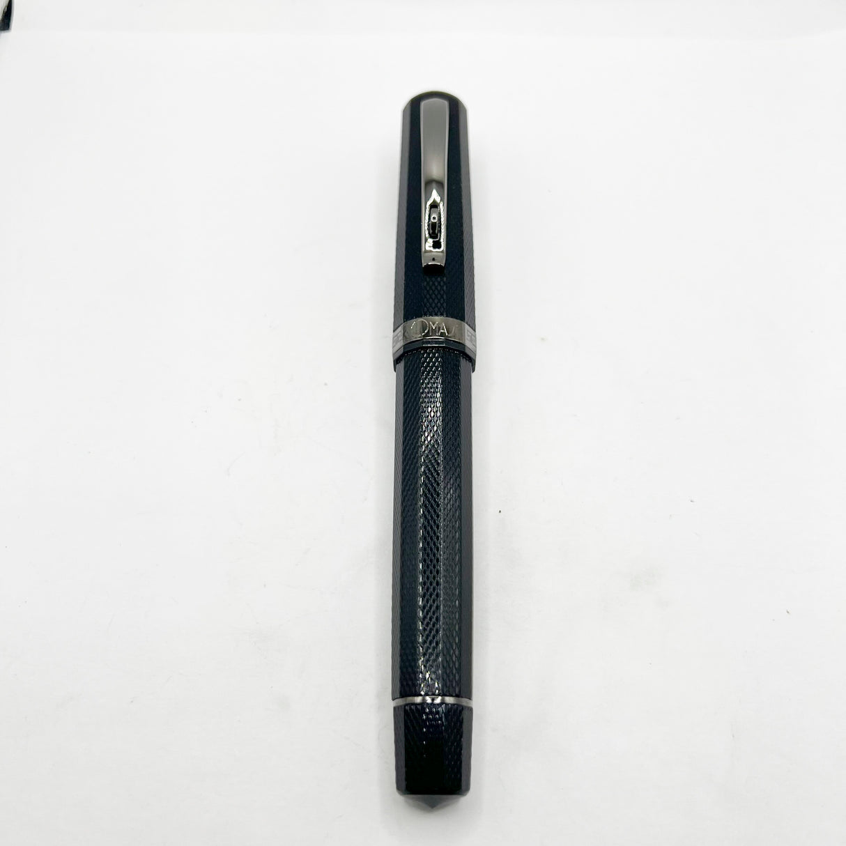 OMAS Arte Italiana "Noir" Large Paragon Guilloche Fountain Pen - Medium 18kt Gold Nib