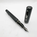 OMAS Arte Italiana "Noir" Large Paragon Guilloche Fountain Pen - Medium 18kt Gold Nib