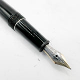 Montblanc Meisterstuck Black Resin #145 Classique Platinum-Plated Trim Fountain  Pen - Medium  14kt Kt Gold Nib