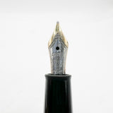 Montblanc Meisterstuck Black Resin #145 Classique Platinum-Plated Trim Fountain  Pen - Medium  14kt Kt Gold Nib