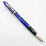Cross Townsend Blue Lapis Lazuli/ 22K Gold Dust Fountain Pen - Medium  18kt Kt Gold Nib