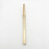 S.T. Dupont Full Covered Gold-Plated Barleycorn Classic  Fountain Pen- Medium 18kt Gold Nib
