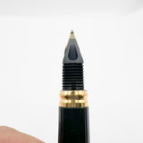 S.T. Dupont Full Covered Gold-Plated Barleycorn Classic  Fountain Pen- Medium 18kt Gold Nib