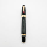 Montblanc Boheme Black Retractable Nib Fountain Pen- Fine 14 Kt Gold Nib