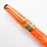 Aurora Optima Marbled Orange Auroloide Rollerball