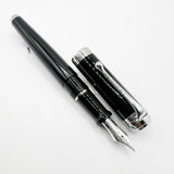 Aurora Black Talentum Fountain Pen - Medium 14 Kt Gold Nib