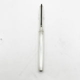 S.T. Dupont Sterling Silver - Smooth Cap/Fluted Barrel Classic Fountain Pen- Fine 18kt Gold Nib