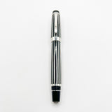 Montblanc Crystal Boheme Rollerball - Platinum-Plated Stripes over Black Resin (with Surface Wear)