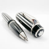 Montblanc Crystal Boheme Rollerball - Platinum-Plated Stripes over Black Resin (with Surface Wear)