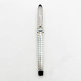 Aurora Sterling Silver Quadra Fountain Pen  - Fine 14kt Gold Nib