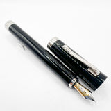 Graf von Faber Castell Smooth Black Intuition Fountain Pen  - Fine 18kt Gold Nib