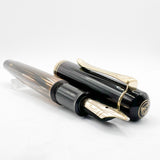 Pelikan M400 Tortoise Brown Fountain Pen - Broad 14kt Gold Nib