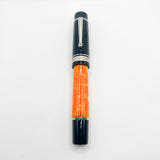Delta DV Oversize Fountain Pen with Sterling Silver Cap Band - Oversized Medium 14kt Gold Nib