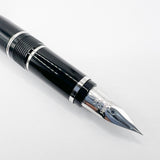 Pilot Falcon II Metal Black Fountain Pen - Semi-Flex Extra Fine 14kt Gold Nib