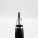 Pilot Falcon II Metal Black Fountain Pen - Semi-Flex Extra Fine 14kt Gold Nib
