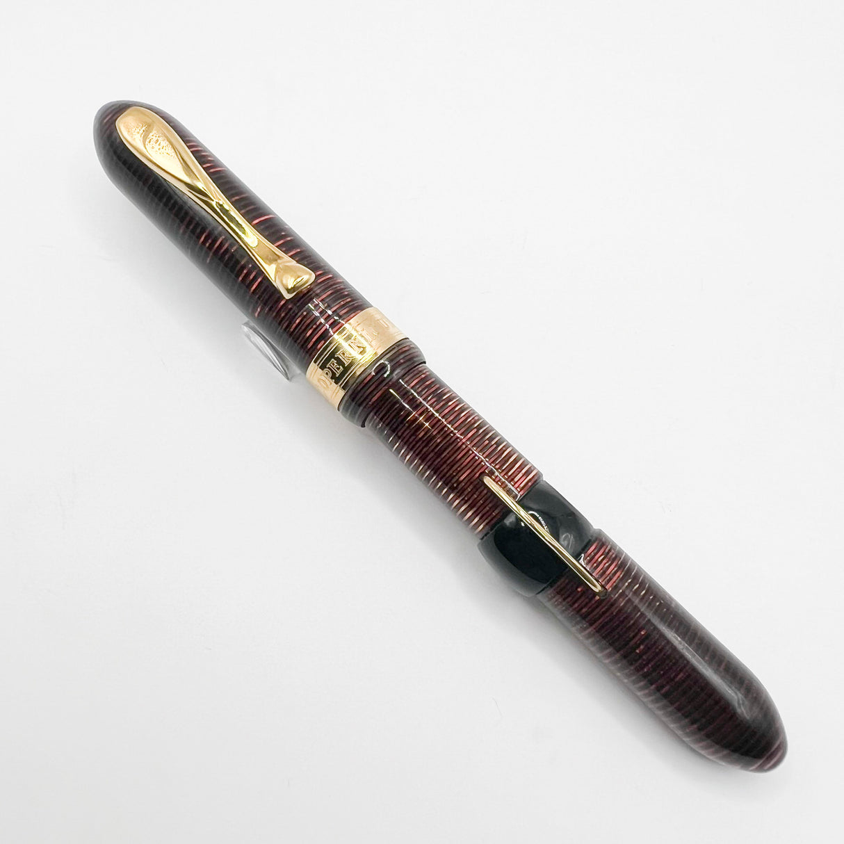 Visconti Copernicus Burgundy Celluloid Limited Edition Fountain Pen   - Medium 18kt Gold Nib