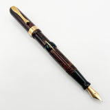 Visconti Copernicus Burgundy Celluloid Limited Edition Fountain Pen   - Medium 18kt Gold Nib
