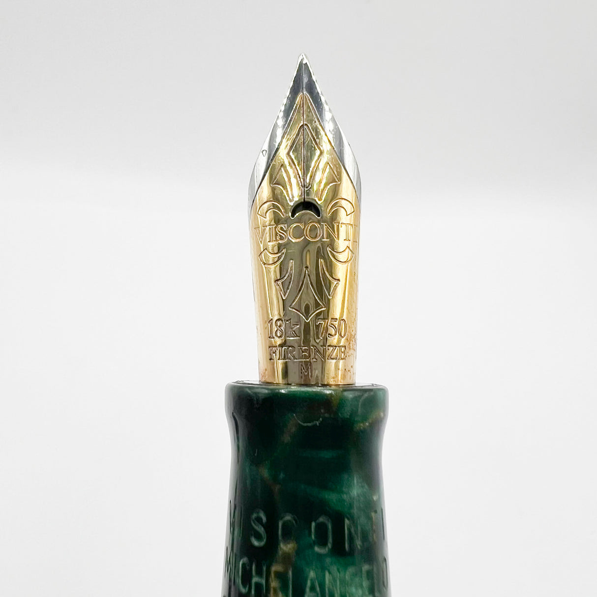 Visconti Limited Edition Michelangelo Grande Celluloid Fountain  Pen - Medium 18kt Gold Nib