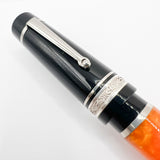 Delta DV Oversize Fountain Pen with Sterling Silver Cap Band - Oversized Medium 14kt Gold Nib
