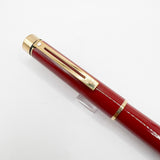 Sheaffer Full Size Targa Red Lacque Fountain Pen - Medium 14kt Gold Nib