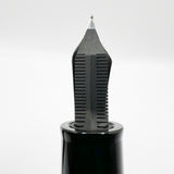 Delta DV Oversize Fountain Pen with Sterling Silver Cap Band - Oversized Medium 14kt Gold Nib