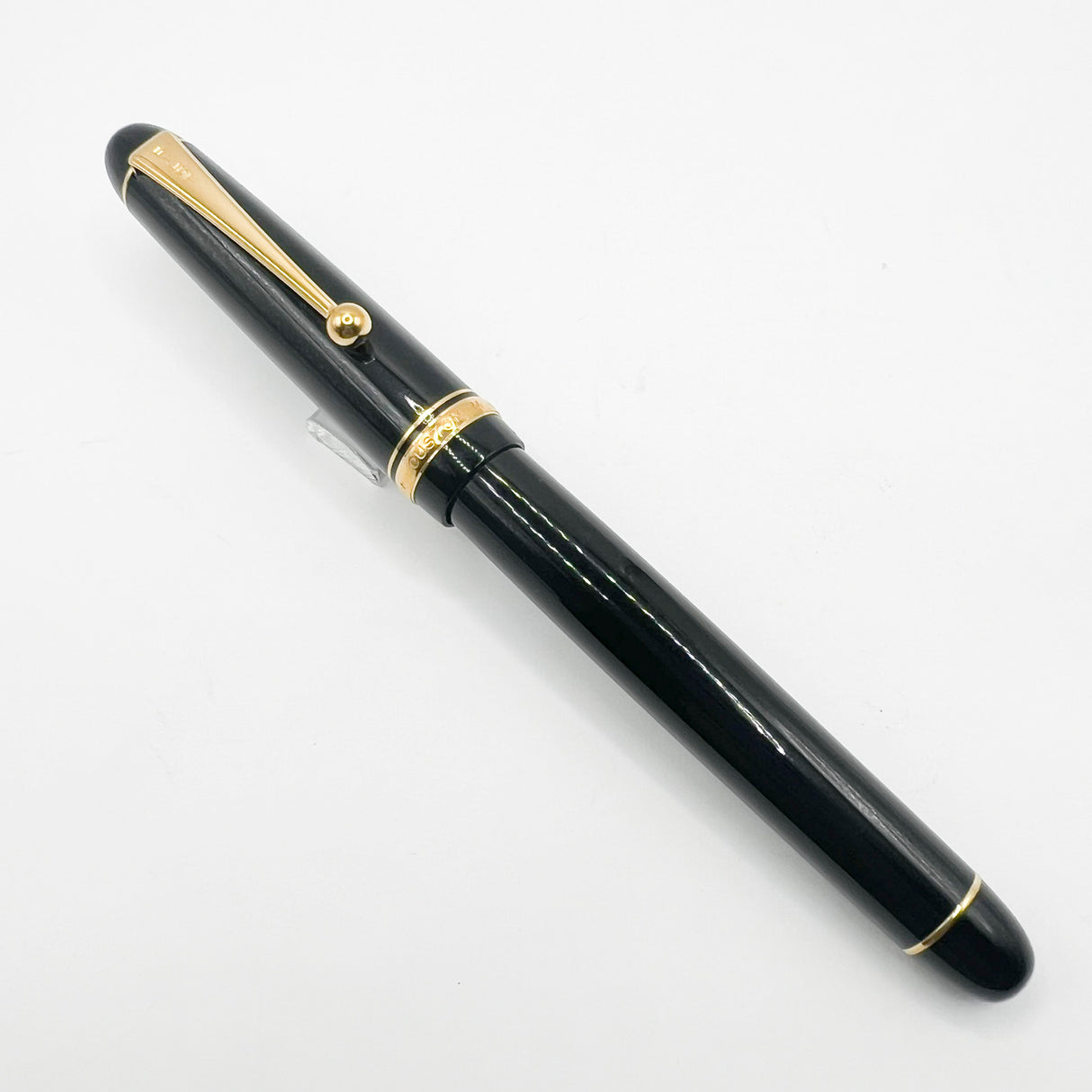 Pilot Custom 74 Black Fountain Pen -  Double Broad 14kt Gold Nib