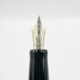 Pilot Custom 74 Black Fountain Pen -  Double Broad 14kt Gold Nib